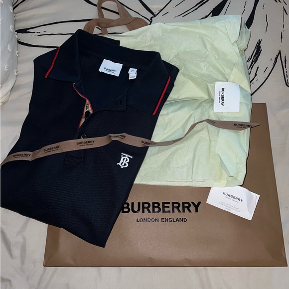 Burberry Other - Authentic Burberry polo men shirt…color navy blue.